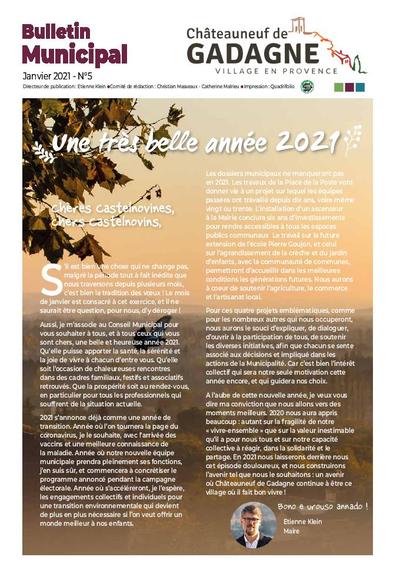 Bulletin municipal Châteauneuf de Gadagne - Janvier 2021